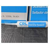 Lot of 60 CRL Black Silicone Sealant Cartridges