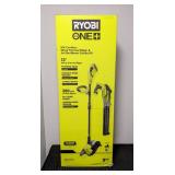 Brand New Ryobi ONE+ 18V Cordless Battery String Trimmer/Edger and Jet Fan Blower Combo Kit with 4.0 Ah Battery and Charger