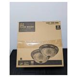 Brand New Commercial Electric (2-Pack) 11 in. 100-Watt Equivalent Oil-Rubbed Bronze Integrated LED Flush Mount with Frosted Glass Shade