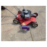 Toro 2 cycle 21" self propelled lawn mower. Used condition. Tested & works. As shown.