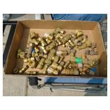 Flat of brass fittings. As shown.