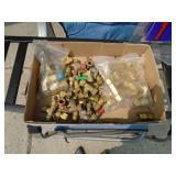 Flat of brass fittings. As shown.