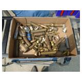 Flat of brass fittings. As shown.
