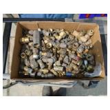 Flat of brass connectors. As shown.