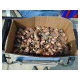 Flat of copper fittings. As shown.