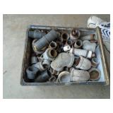 Qty of 4 pails of copper/galvanized & some brass. As shown.