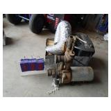 Shallow well pump & car radio. As shown.