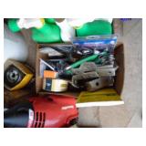 Flat of misc lighter fluid/window cleaner, etc. As shown.