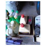 Flat of misc lighter fluid/window cleaner, etc. As shown.