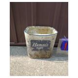 Vintage stryofoam Hamms cooler. As shown.