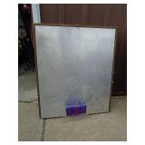 Folding aluminum table. 32 x 72. Good used condition. As shown.