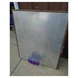 Folding aluminum table. 32 x 72. Good used condition. As shown.