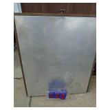 Folding aluminum table. 32 x 72. Good used condition. As shown.