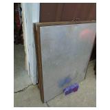 Folding aluminum table. 32 x 72. Good used condition. As shown.