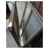 Folding aluminum table. 32 x 72. Good used condition. As shown.