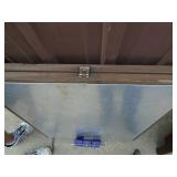 Folding aluminum table. 32 x 72. Good used condition. As shown.
