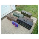 Qty of 5 tool boxes. Good used condition. As shown.
