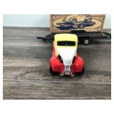 1996 ERTL Collectibles 1940 Ford Coupe w/trailer 1:25 scale die cast coin bank
