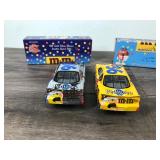1999 Nascar Racing Champions 2 Car Set Ernie Irvan Grand Prix #36 / M&M’s 1:24 scale die cast stock cars