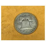 1954 Franklin Silver Half Dollar