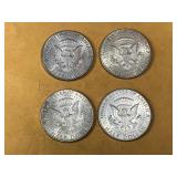 4 - Kennedy half dollars
