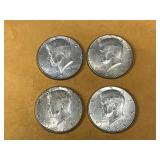 4 - Kennedy half dollars