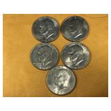 5 - Eisenhower dollar coins