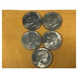 5 - Eisenhower dollar coins