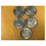 5 - Eisenhower dollar coins