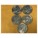 5 - Eisenhower dollar coins