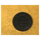 1876 Canada One cent Coin