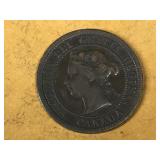 1876 Canada One Cent Coin