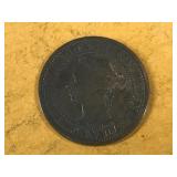 1882 Canadian 1 cent coin