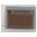 1962 Topps Don Drysdale The Sporting News National League All-star #398 Card