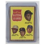 1962 Topps National League Batting Leaders Bob Clemente, Vada Pinson, Ken Boyer, Wally Moon #52