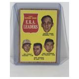 1962 Topps National League E.R.A. Leaders Warren Spahn, Jim O’Toole, Curt Simmons, Mike McCormick #56 Baseball Card