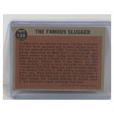 1962 Topps Baseball Card Babe Ruth Special The Famous Slugger #138