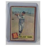 1962 Topps Baseball Card Babe Ruth Special Twighlight Years #141