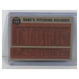 1962 Topps Baseball Card Babe Ruth Special Greatest Sports Hero #143