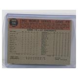 1962 Topps Baseball Card Game 5 World Series Yanks 13 - Reds 5 Yanks Crush Reds in Finale #236