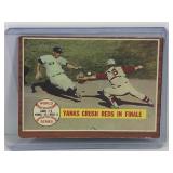 1962 Topps Baseball Card Game 5 World Series Yanks 13 - Reds 5 Yanks Crush Reds in Finale #236