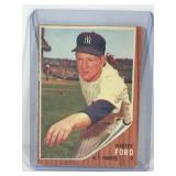1962 Topps Baseball Card Whitey Ford #310