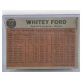 1962 Topps Baseball Card Whitey Ford Tosses a Curve #315