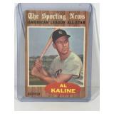 1962 Topps Baseball Card The Sporting News American League All-Star Al Kaline #470