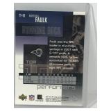 2002 UpperDeck Football Card Marshall Faulk MVP Performers Card #TT-10