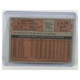 1972 Topps Baseball Card Lou Brock #200