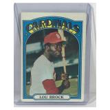 1972 Topps Baseball Card Lou Brock #200