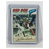 1977 Topps Baseball Card Carlton Fisk #640