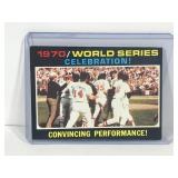 1971 Topps Baseball Card 1970 World Series Celebration Convincing Performance #332