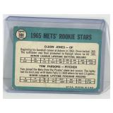 1965 Topps Baseball Card Rookie Stars Cleon Jones & Tom Parsons #308
